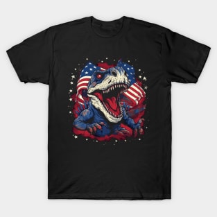 Patriotic Dinosaur T-Shirt